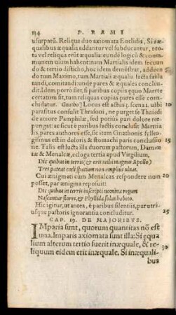 Cap. 19. De Maioribus.