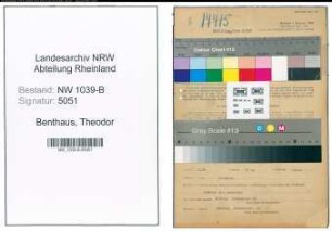 Entnazifizierung Theodor Benthaus , geb. 19.09.1910 (Meister)