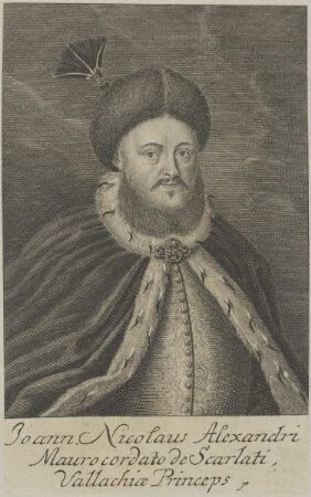 Bildnis des Joannes Nicolaus Alexandri Maurocordato de Scarlati