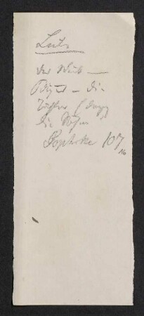 [Notizzettel u.a.]