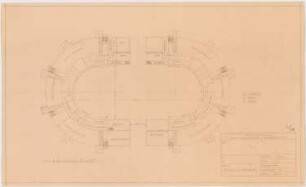 Tonfilmatelier (Filmstadt), Berlin-Gatow: Grundriss OG 1:500