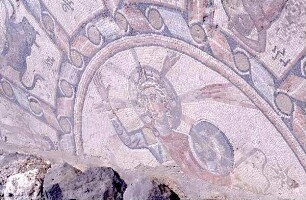 Tiberias, Mittelstück des Mosaiks [Israel-Exkursion]