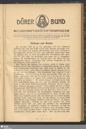 Reklame und Kultur