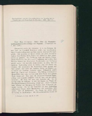 Notiz über die Phosphorwolframsäurenniederschläge der Peptone : (Vorgetragen am 7. Mai 1898)