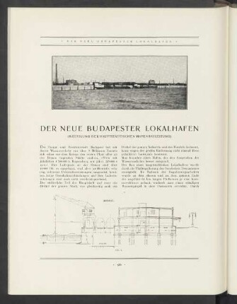 Der Neue Budapester Lokalhafen