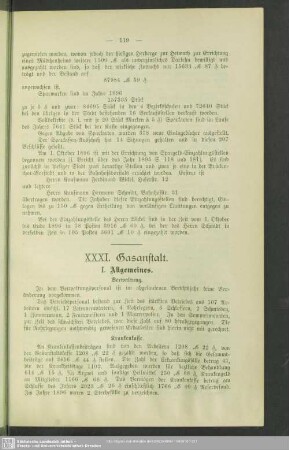 XXXI. Gasanstalt