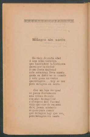 Milagro sin santo