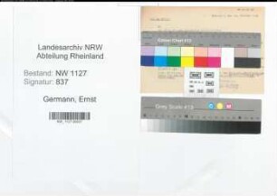 Entnazifizierung Ernst Germann , geb. 25.12.1902 (Ingenieur)