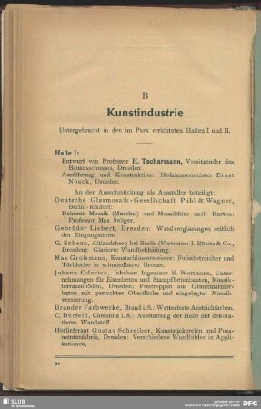 B. Kunstindustrie