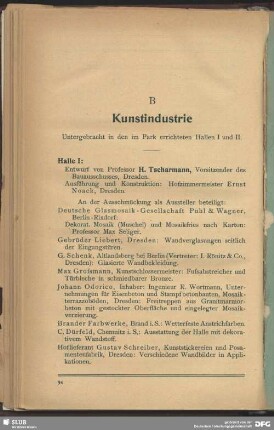 B. Kunstindustrie
