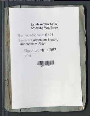 Renteirechnung des Amtes Siegen (zusammengestellt durch den Rentmeister Martinus Dentatus)