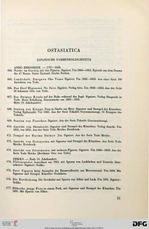 Ostasiatica (Nr. 664-762)