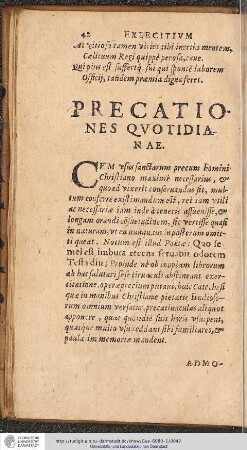 Precationes Qvotidianae