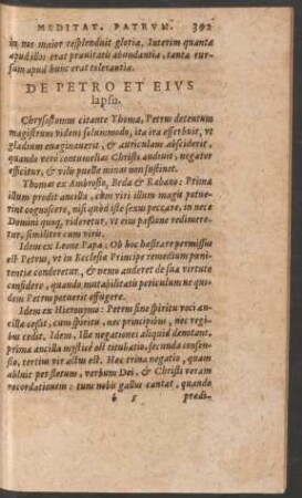 De Petro Et Eius lapsu.