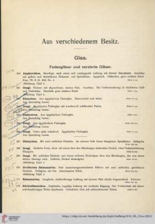 Glas (Nr. 260-358)