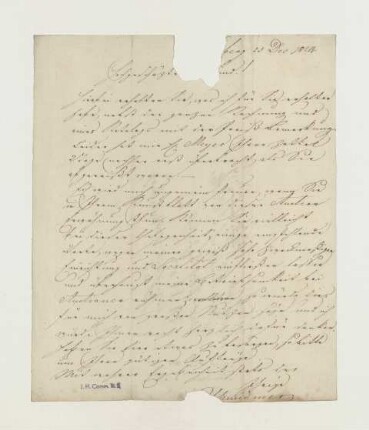 Brief von Johann Lorenz Schmidmer an Joseph Heller