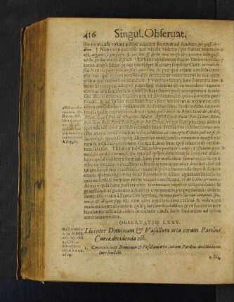 Observatio LXXV. Lis inter Dominum et Vasallum orta coram Paribus Curiae decidenda est.