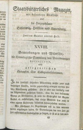 Zweiten Bandes viertes Heft.