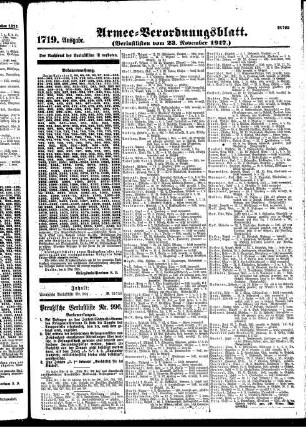 1719. Ausgabe. Freitag, 23. November 1917
