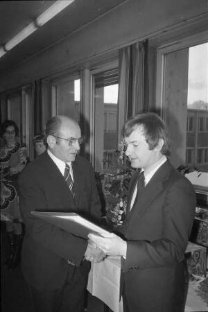Verabschiedung von Stadtoberbaudirektor Rudolf Bandel nach 27jähriger Tätigkeit bei den Stadtwerken Karlsruhe