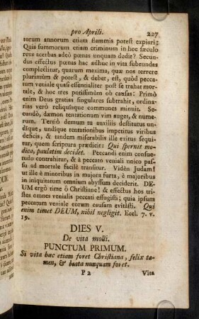 227-238, Dies V - VIII