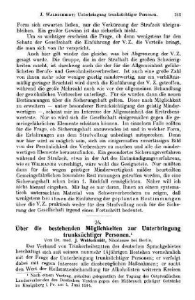 315-328, Über die bestehenden Möglichkeiten zur Unterbringung trunksüchtiger Personen