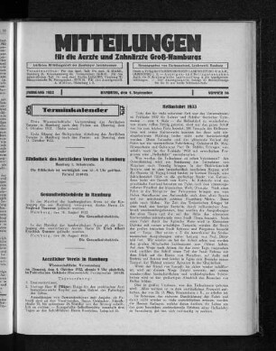 Jahrgang 1932, Hamburg, den 4. September, Nummer 36