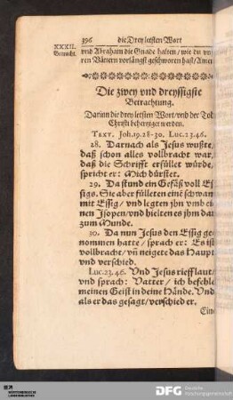 Die zwey und dreyssigste Betrachtung [...].