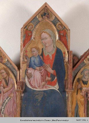 Thronende Madonna mit Heiligen