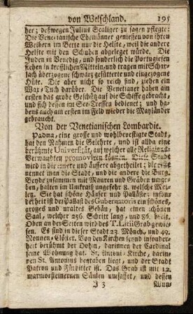 Von der Venetianischen Lombardie.