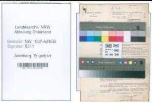 Entnazifizierung Engelbert Von Arenberg , geb. 00.00.0000 ()