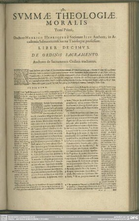 Liber Decimus. De Ordinis Sacramento