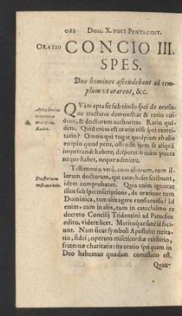 Concio III. Spes.