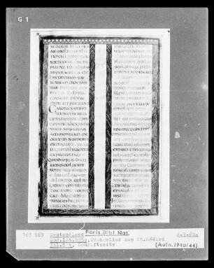 Evangeliar aus Saint-Médard in Soisson — Evangeliar aus Saint-Médard in Soisson, Folio 5versoTextblatt