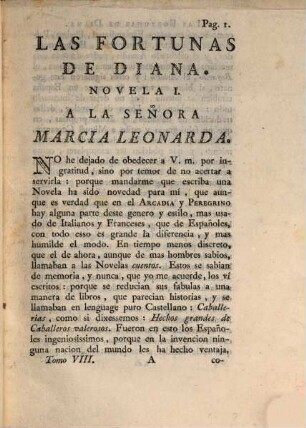 Coleccion De Las Obras Sueltas Assi En Prosa, Como En Verso, De D. Frey Lope Felix De Vega Carpio, Del Habito De San Juan. 8