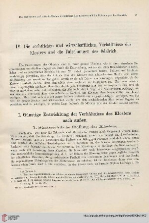 1: Staatsrechtliche Stellung des Klosters