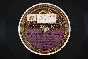 "Die verkaufte Braut" : Arie des Hans "Es muß gelingen", II. Akt / (Smetana)