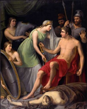 Achilles an der Leiche des Patroklus