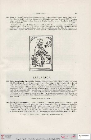Liturgica (Nr. 145 - 185)
