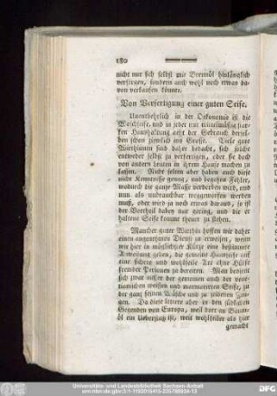Von Verfertigung einer guten Seife.