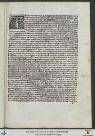 Tercia pars huius libri Tabulam more infantis in utero matris includit ...