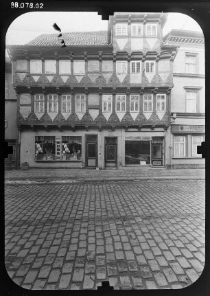 Quedlinburg, Marktstraße 6. Schneemelcher-Haus (1562). Straßenfront