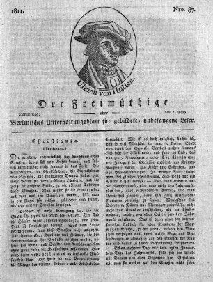 Nro. 87, Donnerstag,den 2. May 1811