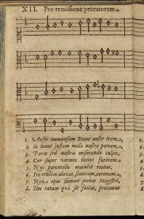 XII. Pro remissione peccatorum.