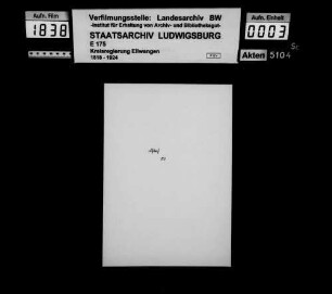 Anmeldungen nicht politischer Vereine zur Eintragung in das Vereinsregister, OA Welzheim