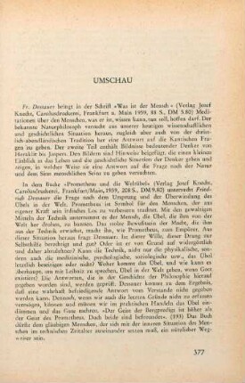 Umschau