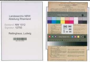 Entnazifizierung Ludwig Rettinghaus , geb. 09.04.1897 (Kaufm.Angest.)