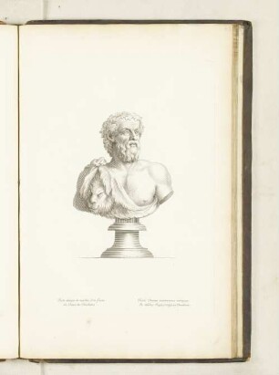 Buste antique de marbre, d'un faune. Au Palais des Thuilleries.