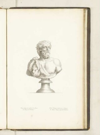 Buste antique de marbre, d'un faune. Au Palais des Thuilleries.