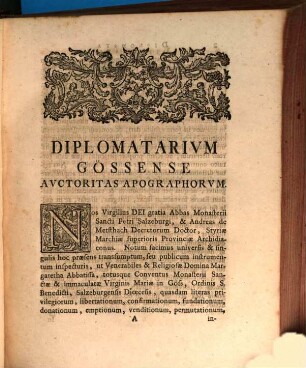 Diplomataria Sacra Dvcatvs Styriae, 1